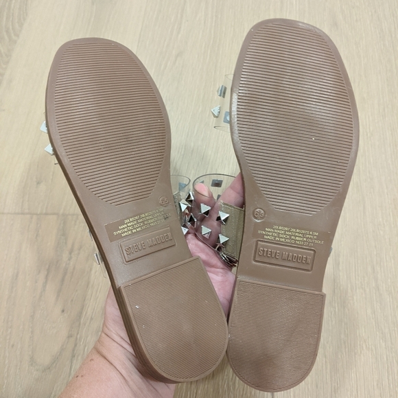 Steve Madden clear studded sandals - Picture 3 of 5